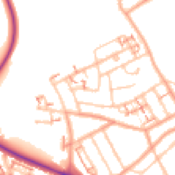Daytime road noise heatmap for CV6 1FW