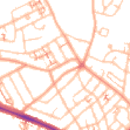 Daytime road noise heatmap for CV6 1GU