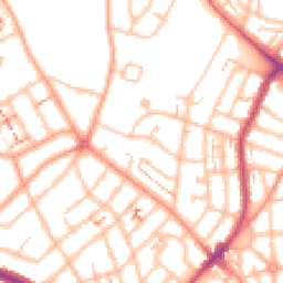 Daytime road noise heatmap for CV6 1JU