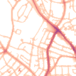 Daytime road noise heatmap for CV6 1JZ