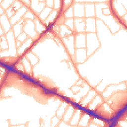 Daytime road noise heatmap for CV6 1PY
