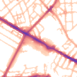 Daytime road noise heatmap for CV6 1QD