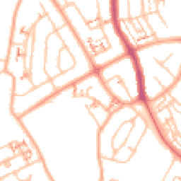 Daytime road noise heatmap for CV6 2BY