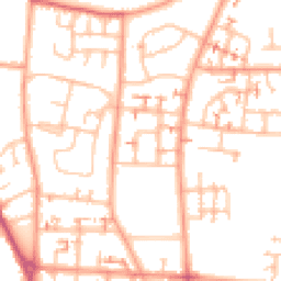 Daytime road noise heatmap for CV6 2HB