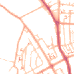 Daytime road noise heatmap for CV6 2PE
