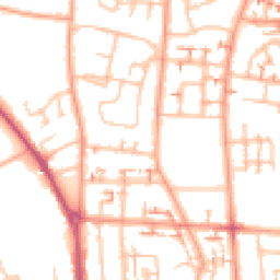 Daytime road noise heatmap for CV6 2QB