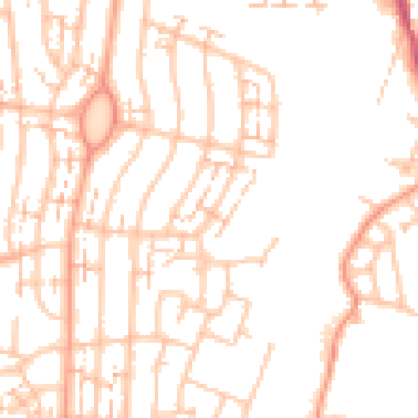 Daytime road noise heatmap for CV6 3FW