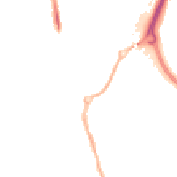 Night-time road noise heatmap for CV6 4BH