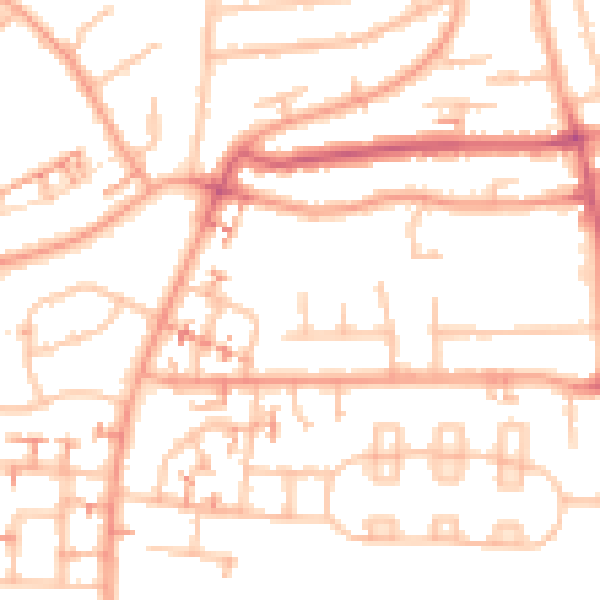 Daytime road noise heatmap for CV6 4FU