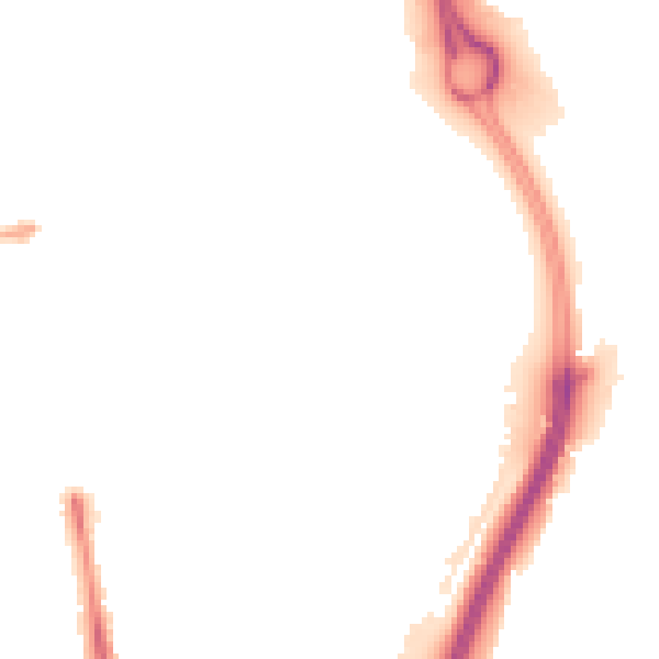 Night-time road noise heatmap for CV6 4JD