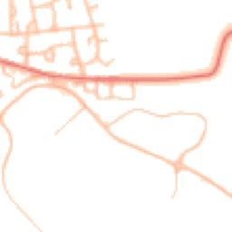 Daytime road noise heatmap for CV6 4QH