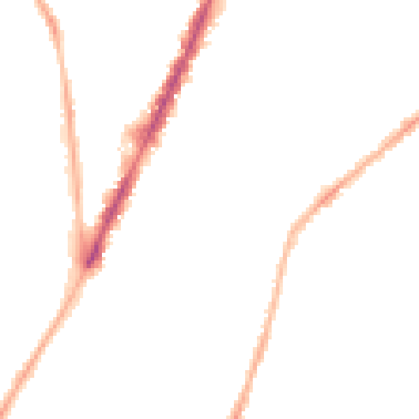 Night-time road noise heatmap for CV6 5BE