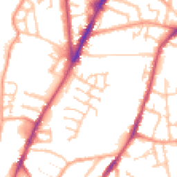 Daytime road noise heatmap for CV6 5ER