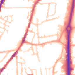 Daytime road noise heatmap for CV6 5EY