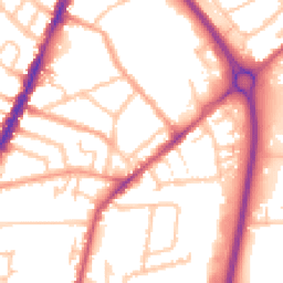 Daytime road noise heatmap for CV6 5FP