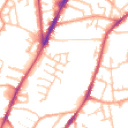 Daytime road noise heatmap for CV6 5FZ