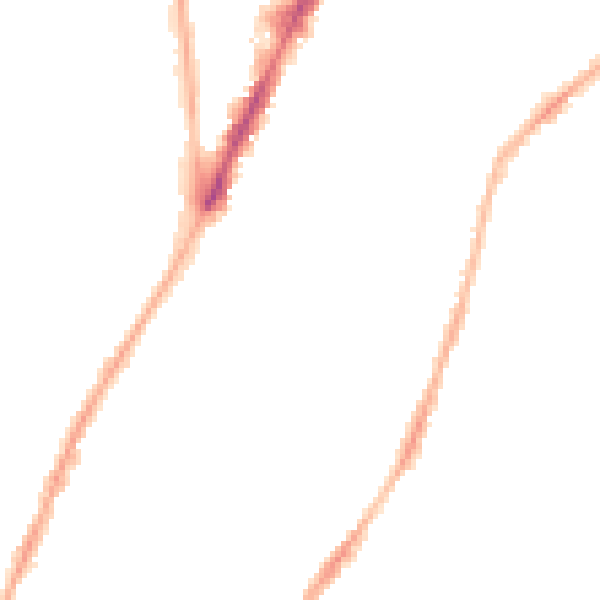 Night-time road noise heatmap for CV6 5FZ