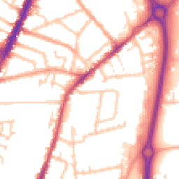 Daytime road noise heatmap for CV6 5GG
