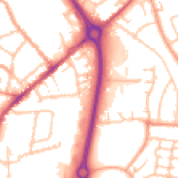 Daytime road noise heatmap for CV6 5GH