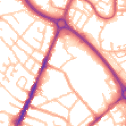 Daytime road noise heatmap for CV6 5GN
