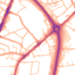 Daytime road noise heatmap for CV6 5GW