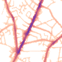Daytime road noise heatmap for CV6 5JP