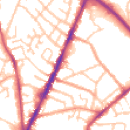 Daytime road noise heatmap for CV6 5JY