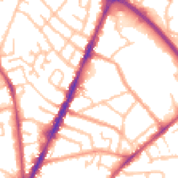 Daytime road noise heatmap for CV6 5LA