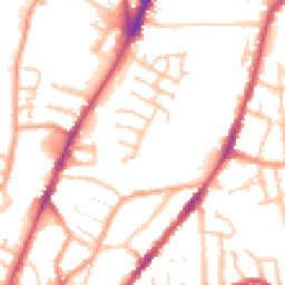 Daytime road noise heatmap for CV6 5NU