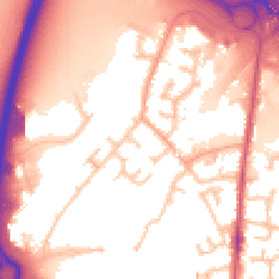 Daytime road noise heatmap for CV6 6AJ