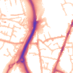 Daytime road noise heatmap for CV6 6AR