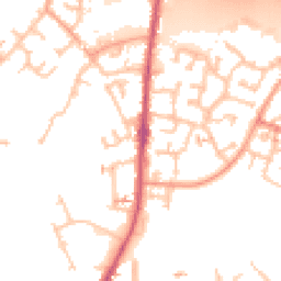 Daytime road noise heatmap for CV6 6EE