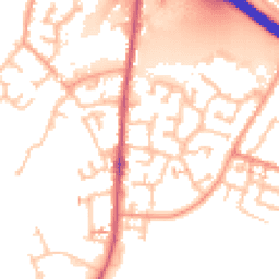 Daytime road noise heatmap for CV6 6EG