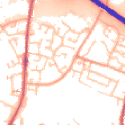 Daytime road noise heatmap for CV6 6EQ
