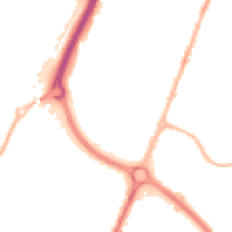 Night-time road noise heatmap for CV6 6FN