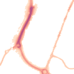 Night-time road noise heatmap for CV6 6FP
