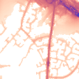 Daytime road noise heatmap for CV6 6HJ
