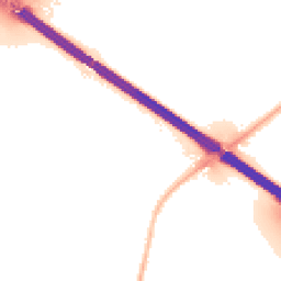 Night-time road noise heatmap for CV6 6JJ