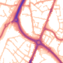 Daytime road noise heatmap for CV6 6LW