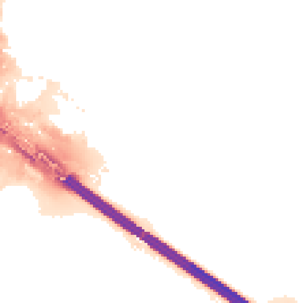 Night-time road noise heatmap for CV6 6TD
