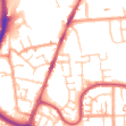 Daytime road noise heatmap for CV6 7AF