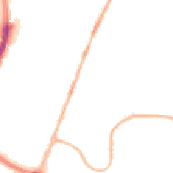 Night-time road noise heatmap for CV6 7AF