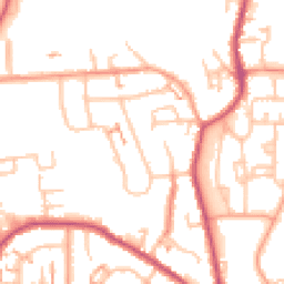 Daytime road noise heatmap for CV6 7DJ