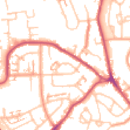 Daytime road noise heatmap for CV6 7EG