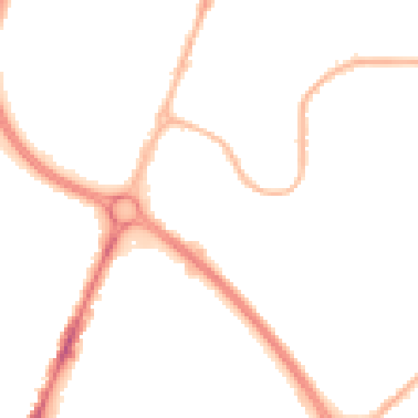 Night-time road noise heatmap for CV6 7FL