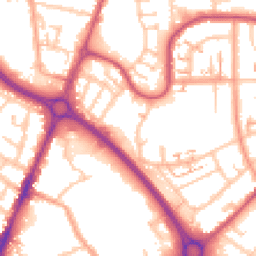 Daytime road noise heatmap for CV6 7LW