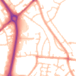 Daytime road noise heatmap for CV6 7NJ