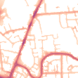 Daytime road noise heatmap for CV6 7PW