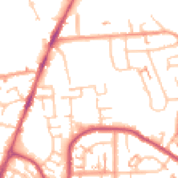 Daytime road noise heatmap for CV6 7PX