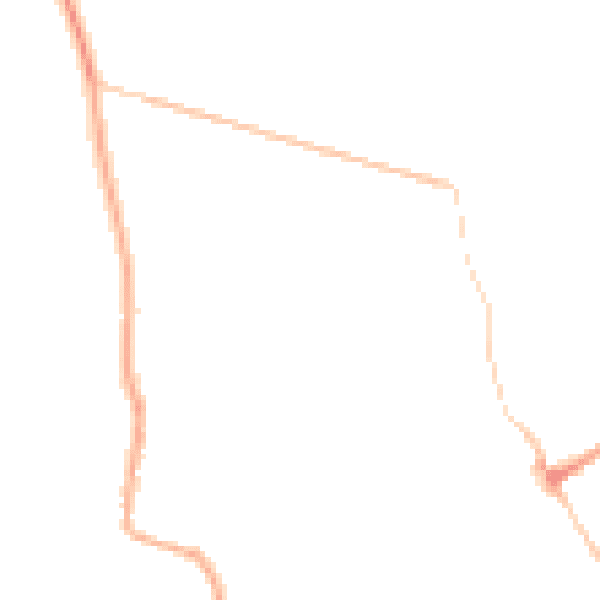 Night-time road noise heatmap for CV8 1AD